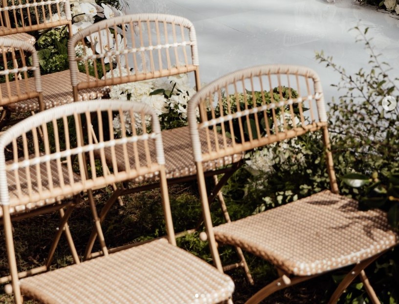 Garden Wicker Dining Chairs Outdoor Use Elderberry Event Hire