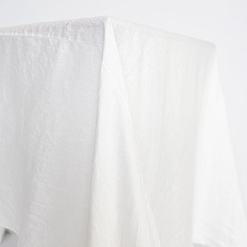 Linen Tablecloth - White