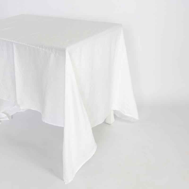 Linen Tablecloth - White - Image 3