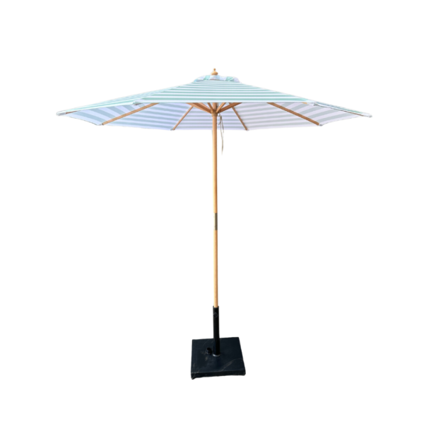 St Tropez Sage Umbrella With Freestanding Base